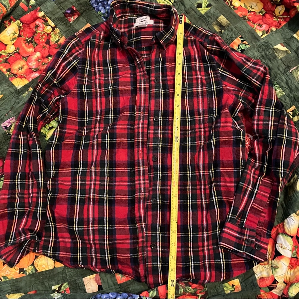 LL Bean feminine flannel relaxed fit